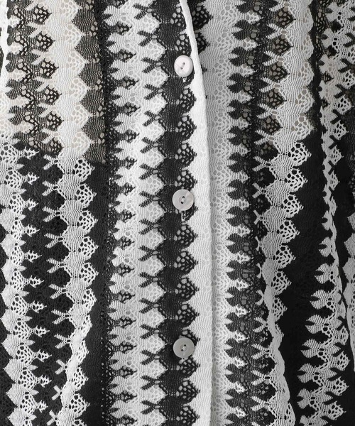 LEPSIM(レプシィム)の「レーシー柄シャツ 116752(シャツ/ブラウス・レディース・ブラック/ブルー・FREE)」の11枚目の写真