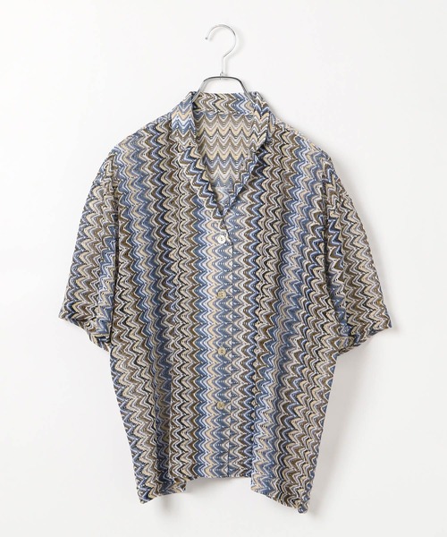 LEPSIM(レプシィム)の「レーシー柄シャツ 116752(シャツ/ブラウス・レディース・ブラック/ブルー・FREE)」の5枚目の写真