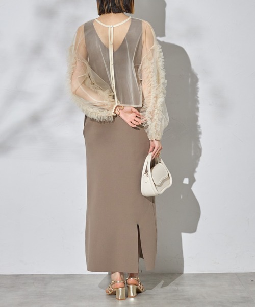 シャツ/ブラウス(長袖/七分) TODAYFUL - todayful  2way Silkete blouse TODAYFUL（トゥデイフル）の「2WAY gathered blouse（シャツ