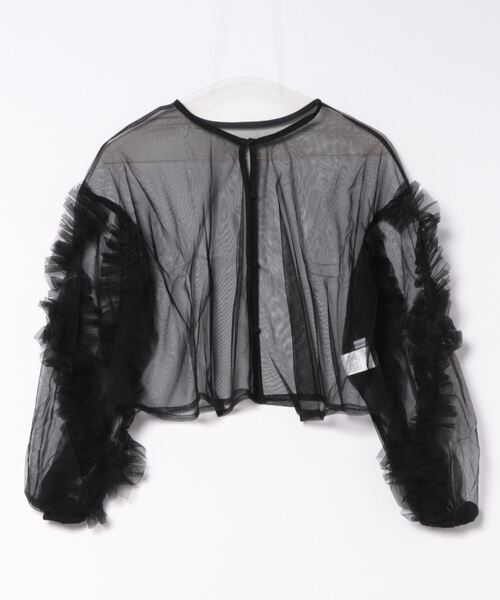 each（イーチ）の「【前後2WAY】袖フリルチュールブラウス（シャツ/ブラウス・レディース・グレイッシュベージュ/ブラック/アイボリー・FREE）」の19枚目の写真