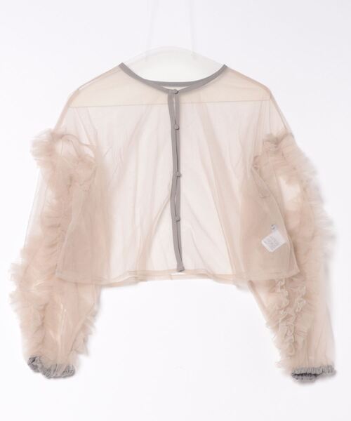 each（イーチ）の「【前後2WAY】袖フリルチュールブラウス（シャツ/ブラウス・レディース・グレイッシュベージュ/ブラック/アイボリー・FREE）」の20枚目の写真