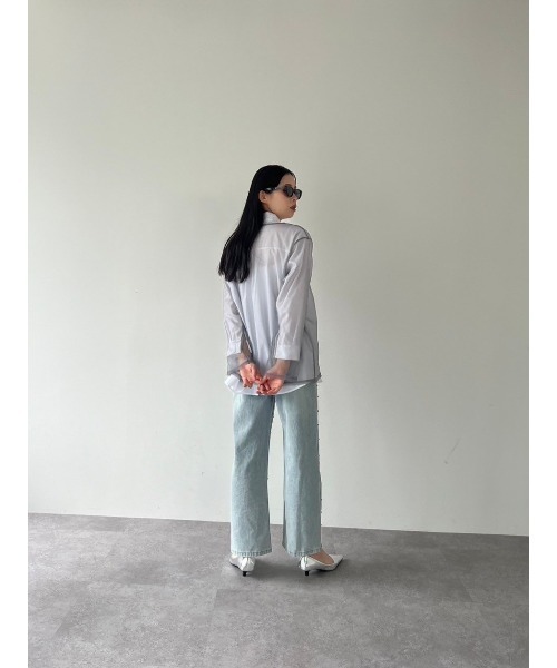 duei(デュイ)の「チュールオーバーサイズプルオーバー(Tシャツ/カットソー・レディース・ブラック/グレー/ホワイト・FREE)」の13枚目の写真