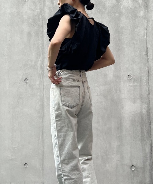 リネンタッチバルーンスリーブトップス（シャツ/ブラウス）｜y/m by Yukie（イムバイユキエ）