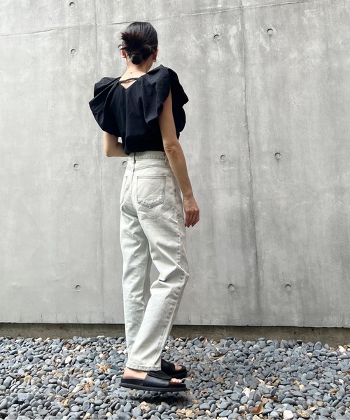 リネンタッチバルーンスリーブトップス（シャツ/ブラウス）｜y/m by Yukie（イムバイユキエ）