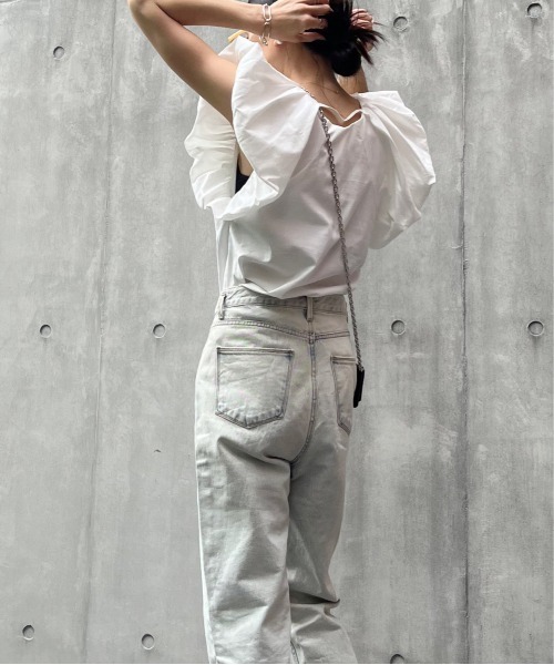 リネンタッチバルーンスリーブトップス（シャツ/ブラウス）｜y/m by Yukie（イムバイユキエ）