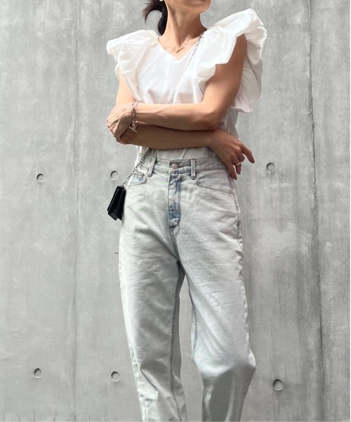 リネンタッチバルーンスリーブトップス（シャツ/ブラウス）｜y/m by Yukie（イムバイユキエ）