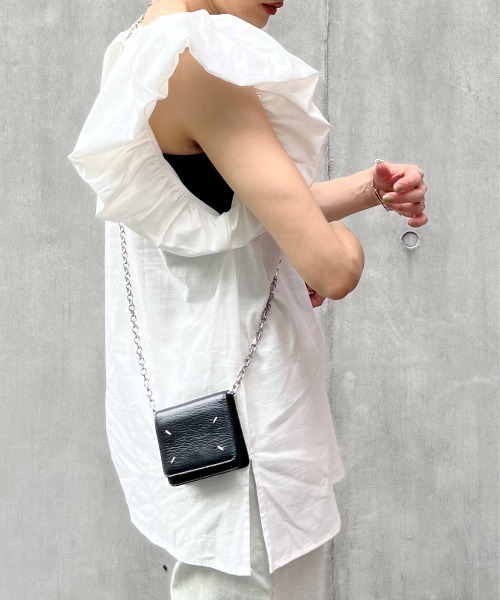 リネンタッチバルーンスリーブトップス（シャツ/ブラウス）｜y/m by Yukie（イムバイユキエ）