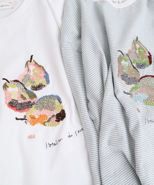 l'atelier du savon（アトリエドサボン）の「○絵画みたいな刺繍