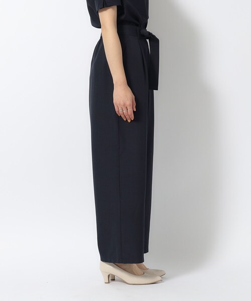 DRESKIP(ドレスキップ)の「◆【セットアップ可/イージーケア】麻調共紐ベルト付 ワイドパンツ(その他パンツ・レディース・サックスブルー/カーキ/ネイビー・03/04/02)」の7枚目の写真