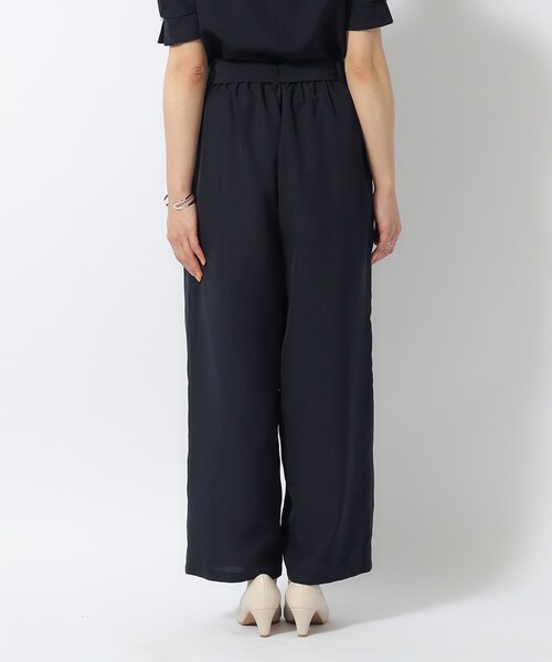 DRESKIP(ドレスキップ)の「◆【セットアップ可/イージーケア】麻調共紐ベルト付 ワイドパンツ(その他パンツ・レディース・サックスブルー/カーキ/ネイビー・03/04/02)」の6枚目の写真