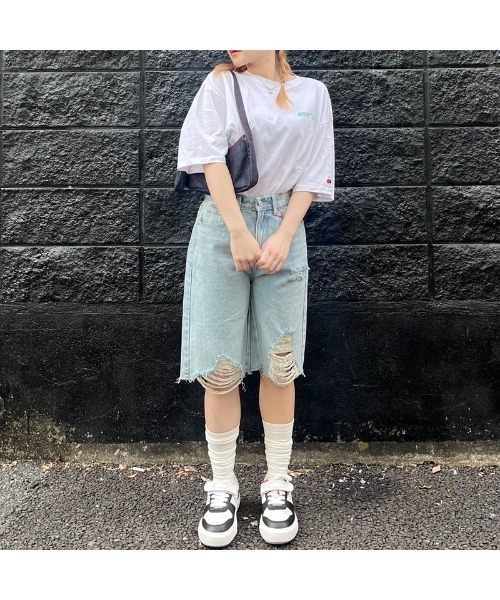 KIRSH(キルシー)の「【東京限定】KIRSH X TOKYO HAND LOGO T-SHIRT ハンドロゴ Tシャツ(Tシャツ/カットソー・レディース・ブラック/グリーン/ホワイト・ONE SIZE)」の6枚目の写真