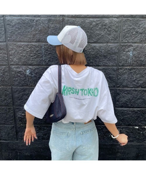 KIRSH(キルシー)の「【東京限定】KIRSH X TOKYO HAND LOGO T-SHIRT ハンドロゴ Tシャツ(Tシャツ/カットソー・レディース・ブラック/グリーン/ホワイト・ONE SIZE)」の9枚目の写真