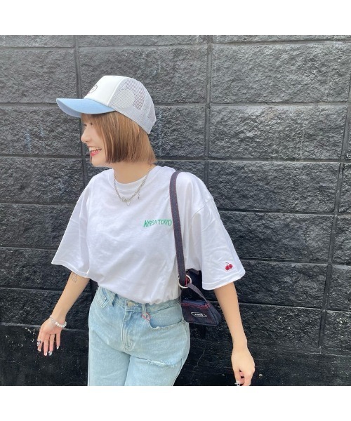 KIRSH(キルシー)の「【東京限定】KIRSH X TOKYO HAND LOGO T-SHIRT ハンドロゴ Tシャツ(Tシャツ/カットソー・レディース・ブラック/グリーン/ホワイト・ONE SIZE)」の10枚目の写真