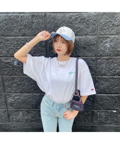 KIRSH(キルシー)の「【東京限定】KIRSH X TOKYO HAND LOGO T-SHIRT ハンドロゴ Tシャツ(Tシャツ/カットソー・レディース・ブラック/グリーン/ホワイト・ONE SIZE)」の12枚目の写真