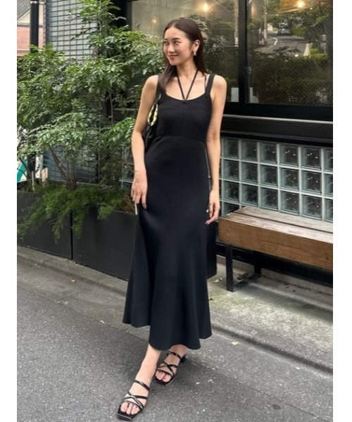 セール】バストギャザーホルターマーメイドワンピース（ワンピース