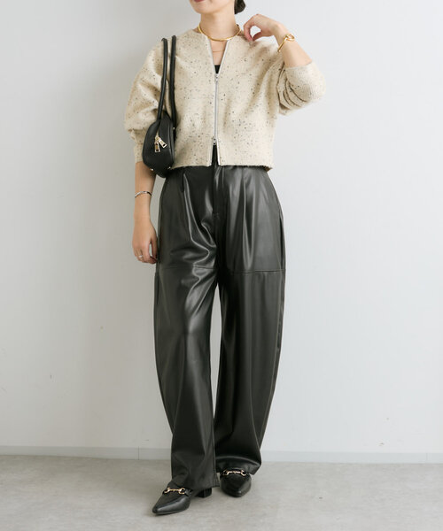 RIVE DROITE（リヴドロワ）の「【キレイめにもカジュアルにも】テリーヌショルダーバッグ（ショルダーバッグ・レディース・ダークブラウン/ブラック・FREE）」の16枚目の写真