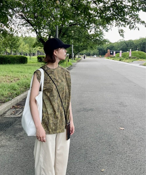 ORIENT MILLINERY（オリエント ミリナリー）の「ROKU【ﾛｸ】100％リネンキャップ（キャップ・レディース・ブラック/キナリ/グリーン・FREE）」の15枚目の写真