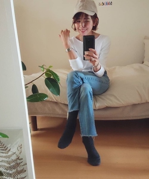 ORIENT MILLINERY（オリエント ミリナリー）の「ROKU【ﾛｸ】100％リネンキャップ（キャップ・レディース・ブラック/キナリ/グリーン・FREE）」の18枚目の写真