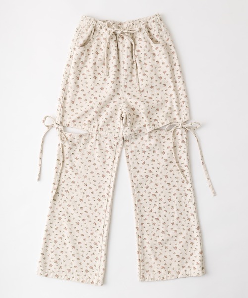 OLIVE des OLIVE（オリーブデオリーブ）の「サイドスリットリボンアソートデニムパンツ（その他パンツ・レディース・その他/グレイッシュベージュ/ブルー/ラベンダー・SMALL/MEDIUM）」の4枚目の写真