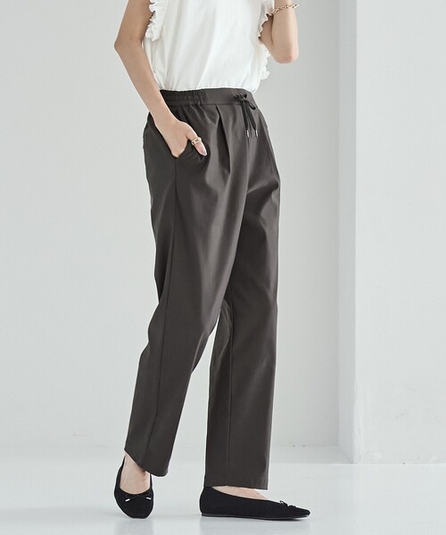 coen(コーエン)の「マルチファンクションやみつきテーパードパンツ(WEB限定サイズ)(スラックス・レディース・ブラック/ターコイズブルー/ワインレッド/ロイヤルブルー/ダークグレー・S/M/L/XL)」の11枚目の写真