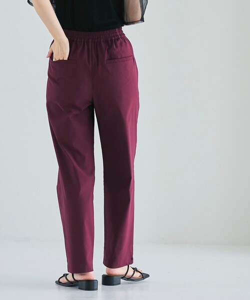 coen(コーエン)の「マルチファンクションやみつきテーパードパンツ(WEB限定サイズ)(スラックス・レディース・ブラック/ターコイズブルー/ワインレッド/ロイヤルブルー/ダークグレー・S/M/L/XL)」の18枚目の写真