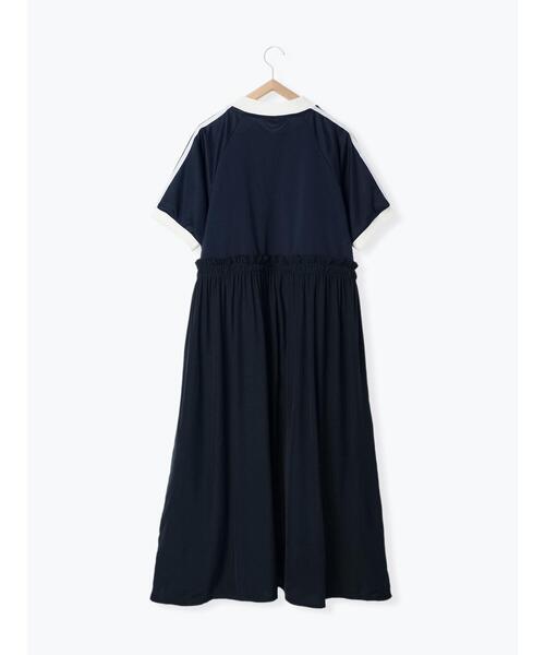 ehka sopo(エヘカソポ)の「ドッキングワンピース(ワンピース・レディース・オフホワイト/ネイビー/グリーン・F)」の13枚目の写真