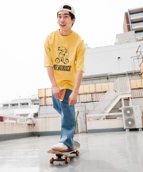 niko and...（ニコアンド）の「アニマルプリントTシャツ（Tシャツ/カットソー・メンズ・イエロー/チャコール/グリーン/ライトグレー・MEDIUM/LARGE）」の14枚目の写真