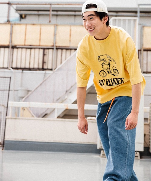 niko and...（ニコアンド）の「アニマルプリントTシャツ（Tシャツ/カットソー・メンズ・イエロー/チャコール/グリーン/ライトグレー・MEDIUM/LARGE）」の12枚目の写真