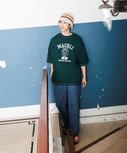 niko and...（ニコアンド）の「アニマルプリントTシャツ（Tシャツ/カットソー・メンズ・イエロー/チャコール/グリーン/ライトグレー・MEDIUM/LARGE）」の11枚目の写真