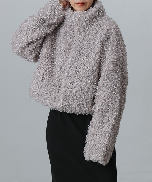 COLONY 2139（コロニートゥーワンスリーナイン）の「プードルフェイクファースタンドZIPブルゾン（ブルゾン・レディース・ブラック/ライトグレー/モカ・FREE）」の15枚目の写真