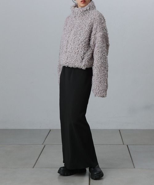 COLONY 2139（コロニートゥーワンスリーナイン）の「プードルフェイクファースタンドZIPブルゾン（ブルゾン・レディース・ブラック/ライトグレー/モカ・FREE）」の16枚目の写真