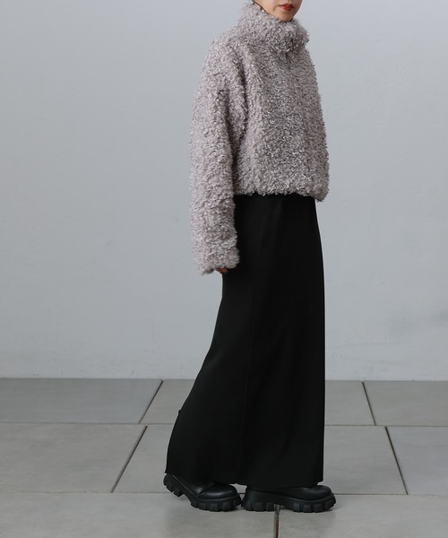 COLONY 2139（コロニートゥーワンスリーナイン）の「プードルフェイクファースタンドZIPブルゾン（ブルゾン・レディース・ブラック/ライトグレー/モカ・FREE）」の17枚目の写真