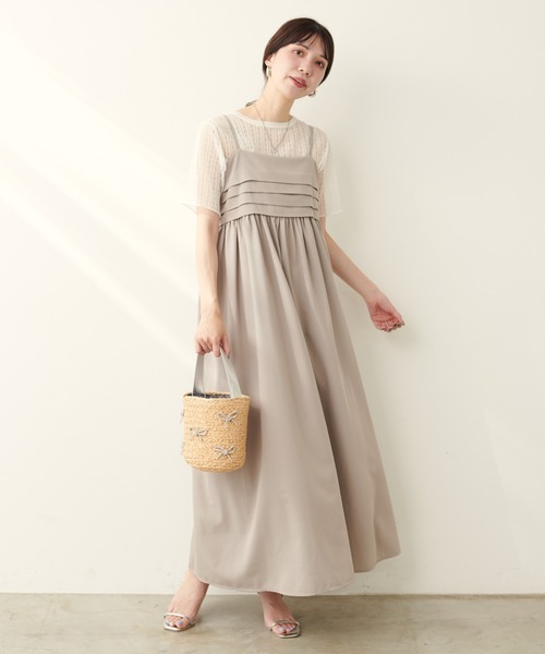 natural couture(ナチュラルクチュール)の「【WEB限定】透かし柄シアーニット(ニット/セーター・レディース・オフホワイト/ブラック/ライトベージュ/パープル系その他/ピンク・FREE)」の9枚目の写真