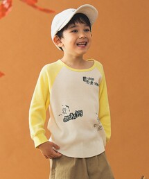 B:MING by BEAMS | サーマル ラグラン ロングスリーブ Tシャツ（110～140cm）(Tシャツ/カットソー)