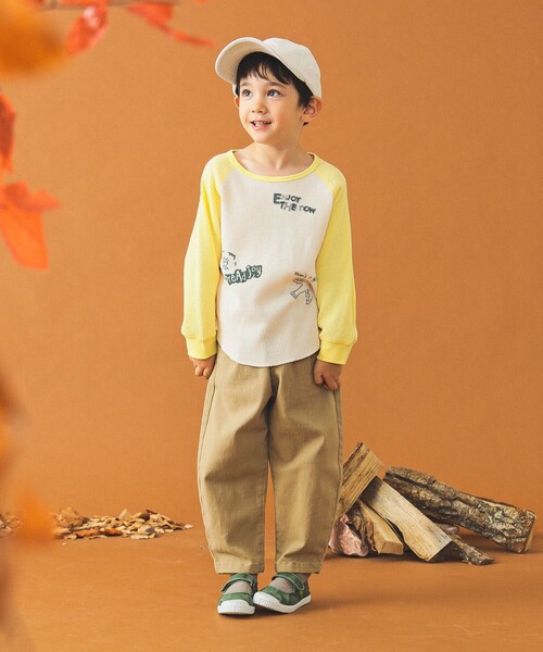 B:MING by BEAMS（ビーミングバイビームス）の「サーマル ラグラン ロングスリーブ Tシャツ（110～140cm）（Tシャツ/カットソー・キッズ・イエロー/グリーン・120/110/100/140/130）」の7枚目の写真