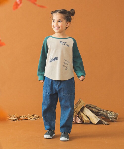 B:MING by BEAMS（ビーミングバイビームス）の「サーマル ラグラン ロングスリーブ Tシャツ（110～140cm）（Tシャツ/カットソー・キッズ・イエロー/グリーン・120/110/100/140/130）」の9枚目の写真