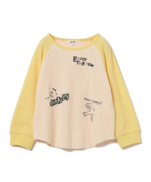 B:MING by BEAMS（ビーミングバイビームス）の「サーマル ラグラン ロングスリーブ Tシャツ（110～140cm）（Tシャツ/カットソー・キッズ・イエロー/グリーン・120/110/100/140/130）」の11枚目の写真