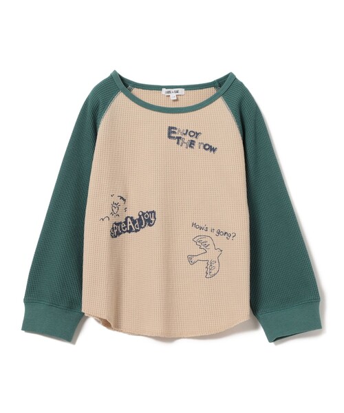 B:MING by BEAMS（ビーミングバイビームス）の「サーマル ラグラン ロングスリーブ Tシャツ（110～140cm）（Tシャツ/カットソー・キッズ・イエロー/グリーン・120/110/100/140/130）」の13枚目の写真