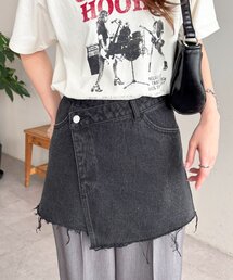 DISCOAT（ディスコート）の「【新色追加!】USコットンデニムラップミニスカート（スカート）」