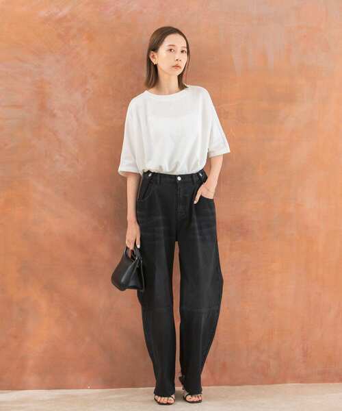 URBAN RESEARCH ROSSO WOMEN(アーバンリサーチ ロッソ)の「バックコクーンプルオーバー(Tシャツ/カットソー・レディース・チャコールグレー/オレンジ/オフホワイト・FREE)」の6枚目の写真