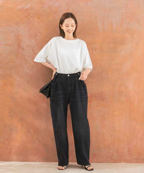 URBAN RESEARCH ROSSO WOMEN(アーバンリサーチ ロッソ)の「バックコクーンプルオーバー(Tシャツ/カットソー・レディース・チャコールグレー/オレンジ/オフホワイト・FREE)」の7枚目の写真