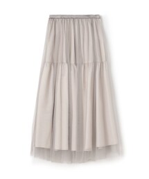 BALLSEY | シフォンチュール ギャザーレイヤードスカート(スカート)