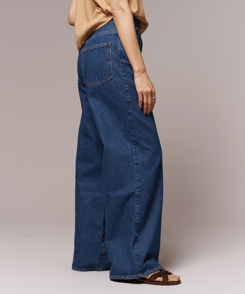 IENA LA BOUCLE（イエナラブークル）の「NEEDBY heritage/ニードバイヘリテージ KYLIE KOJIMA DK BLUE N1C101337KDB（デニムパンツ・レディース・ライトブルー・26/25/24/23）」の12枚目の写真