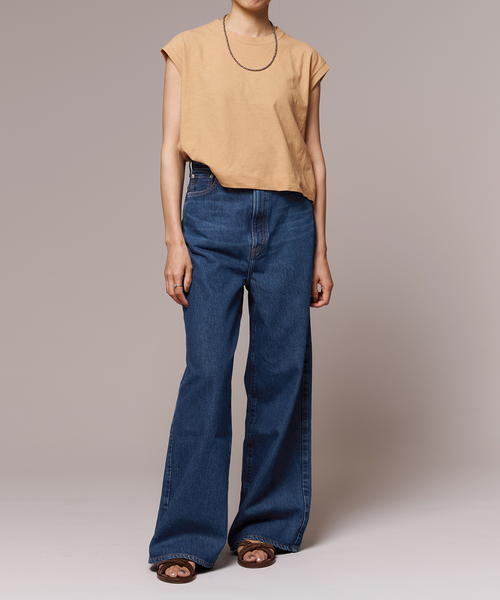 IENA LA BOUCLE（イエナラブークル）の「NEEDBY heritage/ニードバイヘリテージ KYLIE KOJIMA DK BLUE N1C101337KDB（デニムパンツ・レディース・ライトブルー・26/25/24/23）」の15枚目の写真