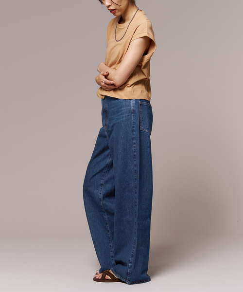 IENA LA BOUCLE（イエナラブークル）の「NEEDBY heritage/ニードバイヘリテージ KYLIE KOJIMA DK BLUE N1C101337KDB（デニムパンツ・レディース・ライトブルー・26/25/24/23）」の18枚目の写真