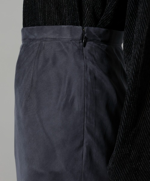 NANO universe(ナノユニバース)の「キュプラビスコースバイアススカート(スカート・レディース・ブラック/ブルーグレー/グレー系その他4・S/M)」の7枚目の写真