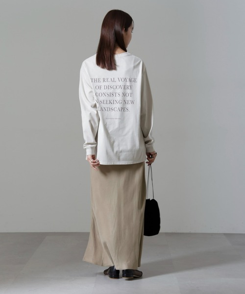 NANO universe(ナノユニバース)の「キュプラビスコースバイアススカート(スカート・レディース・ブラック/ブルーグレー/グレー系その他4・S/M)」の13枚目の写真