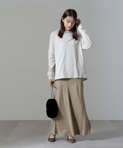 NANO universe(ナノユニバース)の「キュプラビスコースバイアススカート(スカート・レディース・ブラック/ブルーグレー/グレー系その他4・S/M)」の16枚目の写真