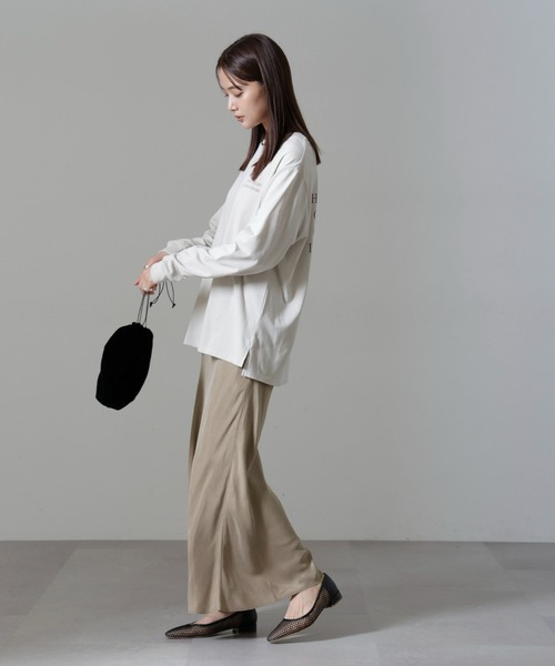 NANO universe(ナノユニバース)の「キュプラビスコースバイアススカート(スカート・レディース・ブラック/ブルーグレー/グレー系その他4・S/M)」の17枚目の写真