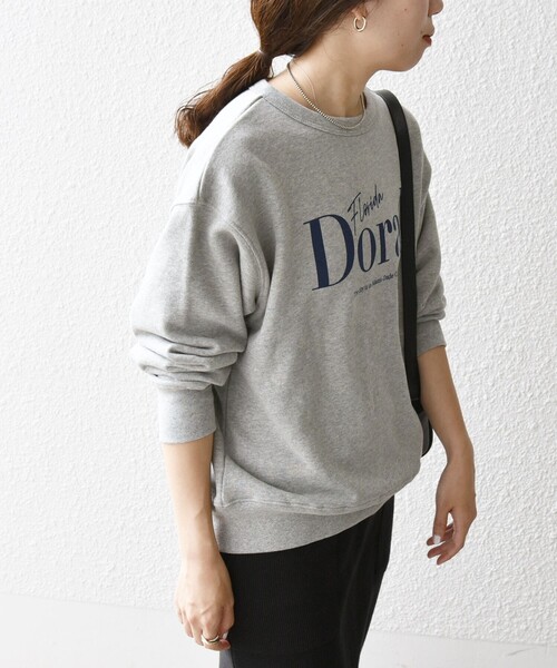 SHIPS any(シップス エニィ)の「【SHIPS any別注】THE KNiTS:〈洗濯機可能〉ロゴ クルーネック スウェット(スウェット・レディース・グレー/ナチュラル/ワインレッド・ONE SIZE)」の15枚目の写真